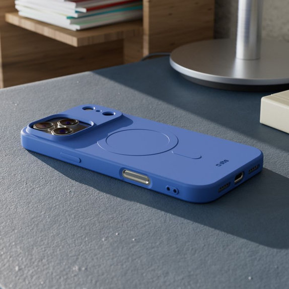 SBS - Puzdro Instinct Mag kompatibilné s MagSafe pre iPhone 17 Pro, modrá