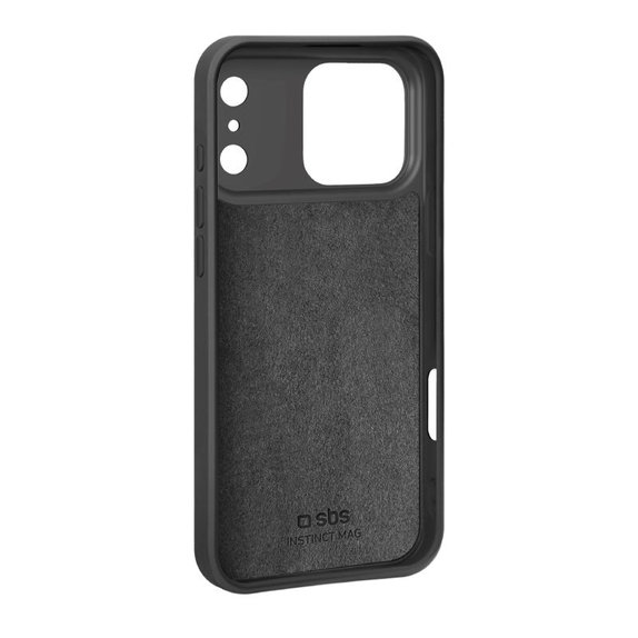 SBS - Puzdro Instinct Mag kompatibilné s MagSafe pre iPhone 17 Pro Max, čierna