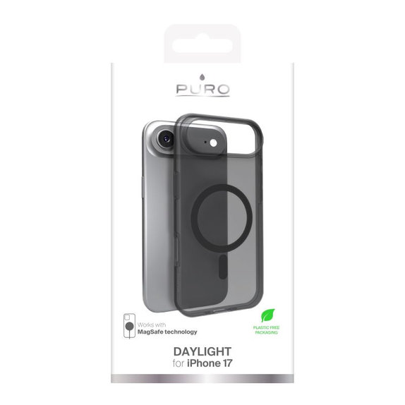 PURO - Puzdro DAYLIGHT s MagSafe pre iPhone Air, čierna