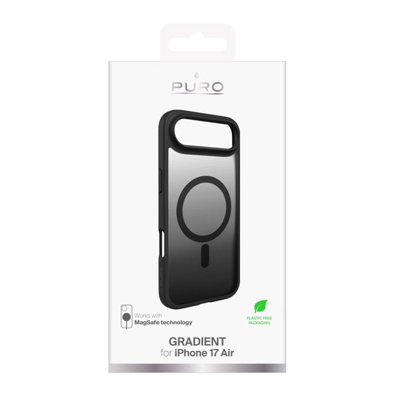 PURO - Puzdro Gradient s MagSafe pre iPhone Air, čierna