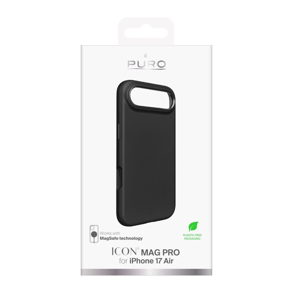 PURO - Puzdro ICON MAG PRO s MagSafe pre iPhone Air, čierna
