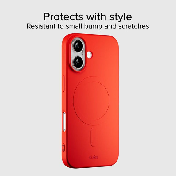 SBS - Puzdro Instinct Mag kompatibilné s MagSafe pre iPhone 17, červená