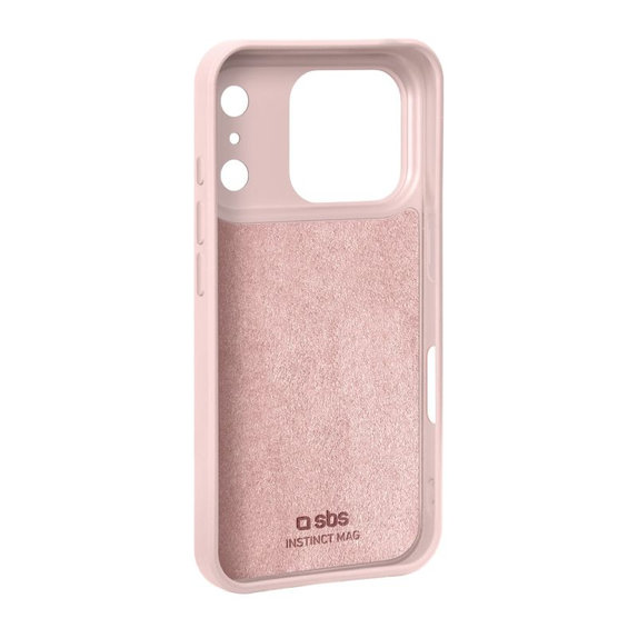 SBS - Puzdro Instinct Mag kompatibilné s MagSafe pre iPhone 17 Pro Max, ružová
