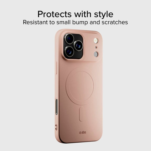 SBS - Puzdro Instinct Mag kompatibilné s MagSafe pre iPhone 17 Pro Max, ružová