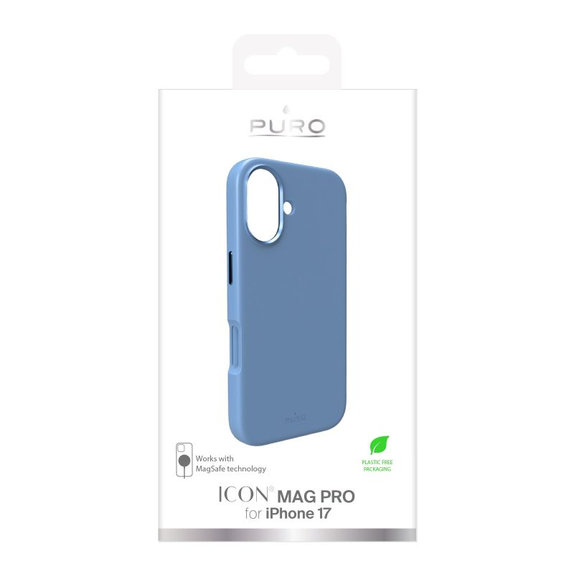 PURO - Puzdro ICON MAG PRO s MagSafe pre iPhone 17, modrá