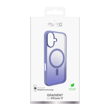 PURO - Puzdro Gradient s MagSafe pre iPhone 17, ružová