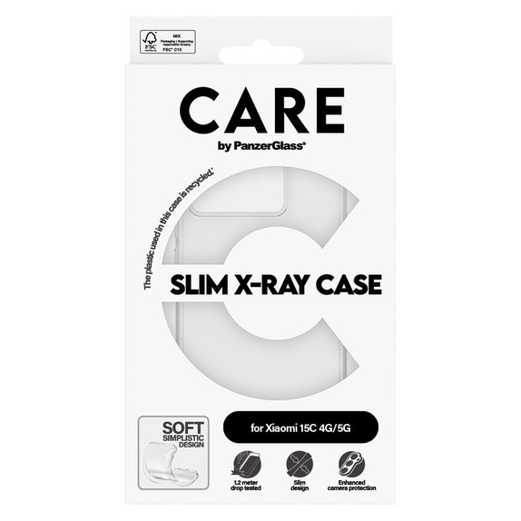 Puzdro X-Ray pre Xiaomi 15C 5G, Transparentná, PanzerGlass