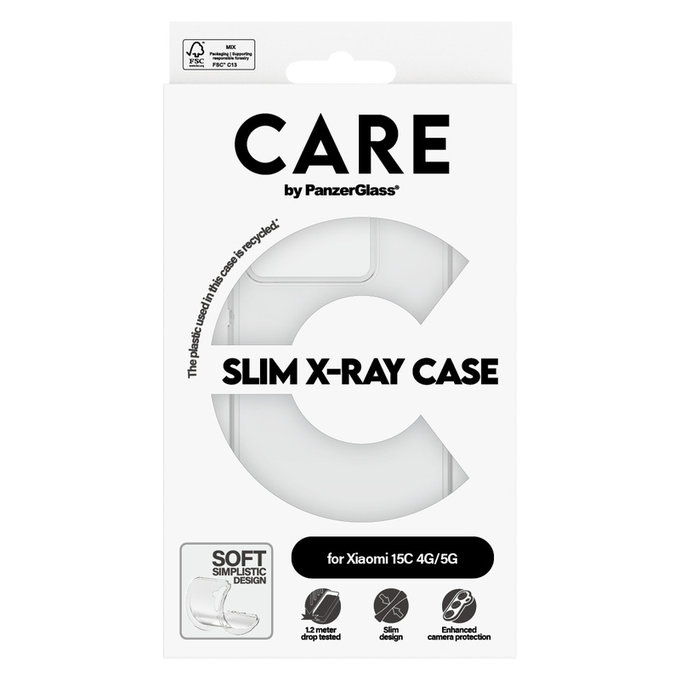 Puzdro X-Ray pre Xiaomi 15C 5G, Transparentná, PanzerGlass