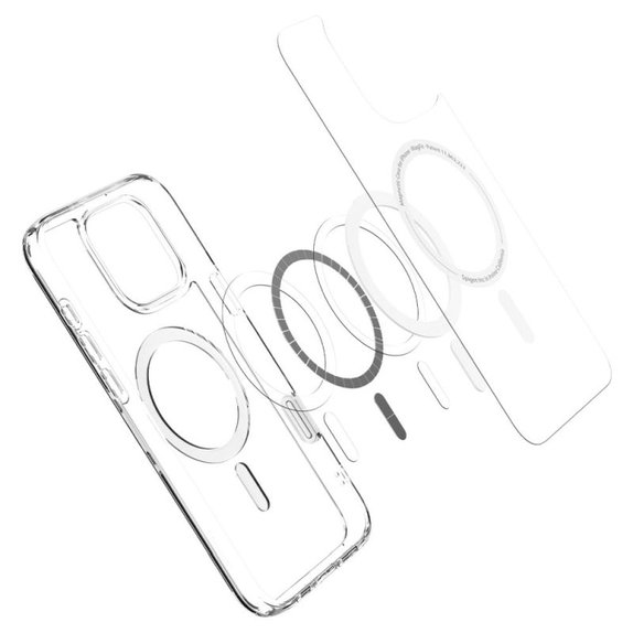 Spigen - Puzdro Ultra Hybrid "T" s MagSafe pre iPhone 16 Pro, biela