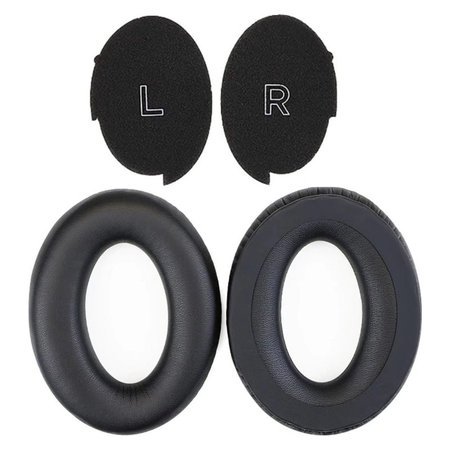 Náhradné Náušníky pre Bose A30, PU Koža, Čierne, 1 pár