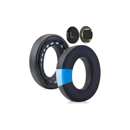 Náhradné Náušníky pre Bose NC700, Pamäťová pena + Textil + PU Koža, Čierne, Chladivý Gél, 1 pár