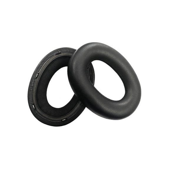 Náhradné Náušníky pre Bowers & Wilkins PX7, Pamäťová pena + PU Koža, Čierne, 1 pár