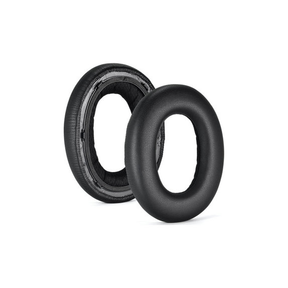 Náhradné Náušníky pre Bowers & Wilkins PX7, Pamäťová pena + PU Koža, Čierne, 1 pár