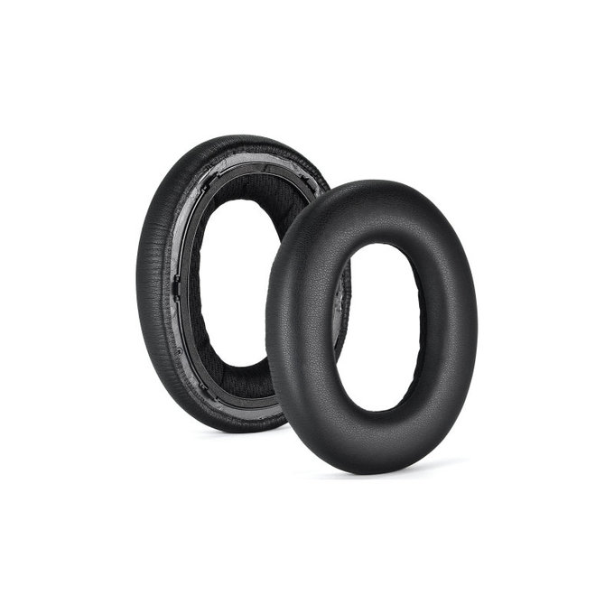 Náhradné Náušníky pre Bowers & Wilkins PX7, Pamäťová pena + PU Koža, Čierne, 1 pár