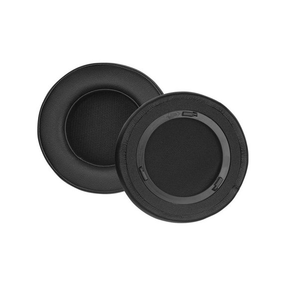 Náhradné Náušníky pre Corsair Virtuoso RGB, Pamäťová pena + PU Koža, Čierne, 1 pár