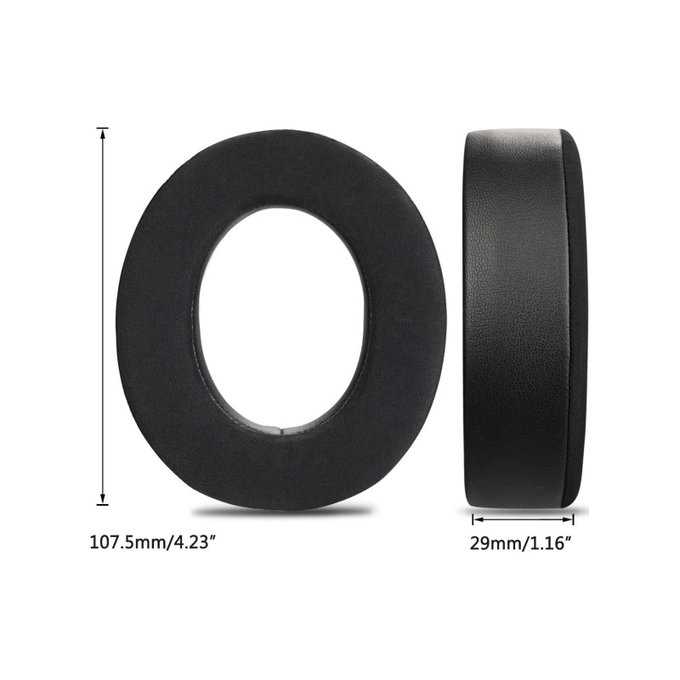 Náhradné Náušníky pre Corsair HS50, HS50 Pro, Pamäťová pena + Textil, Čierne, Chladivý Gél, 1 pár