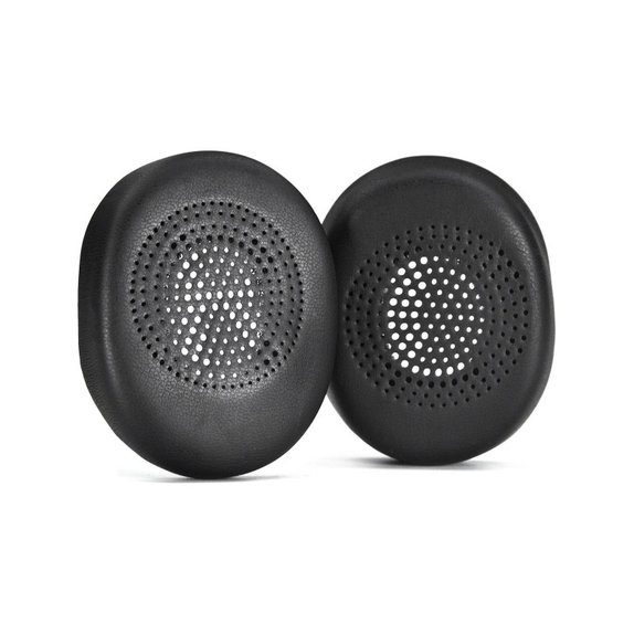 Náhradné Náušníky pre Jabra Evolve2 30, Pamäťová pena + PU Koža, Čierne, 1 pár