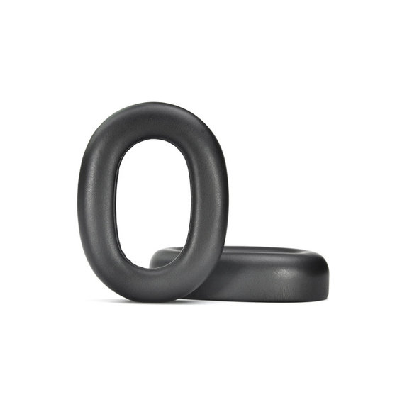Náhradné Náušníky pre Jabra Evolve2 85 UC/MS, Pamäťová pena + Koža, Čierne, 1 pár