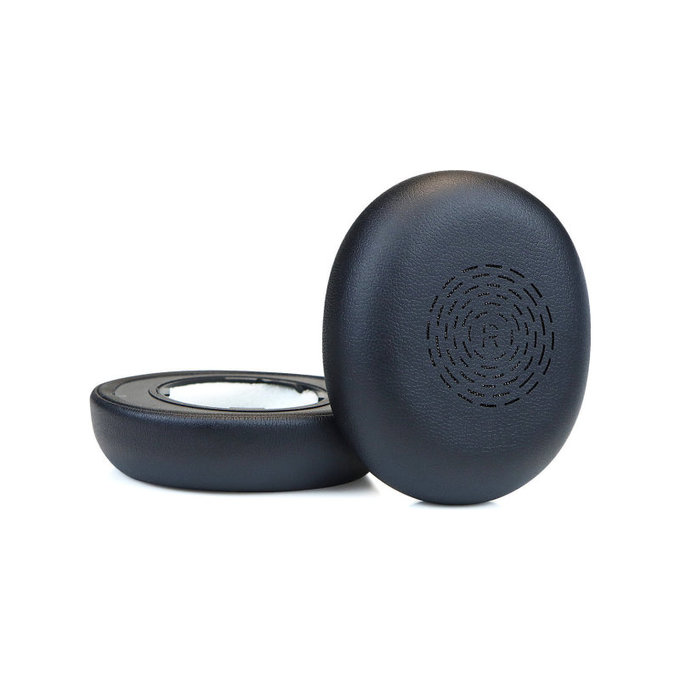 Náhradné Náušníky pre Jabra Evolve2 65 UC/MS (Flex), Pamäťová pena + PU Koža, Čierne, 1 pár