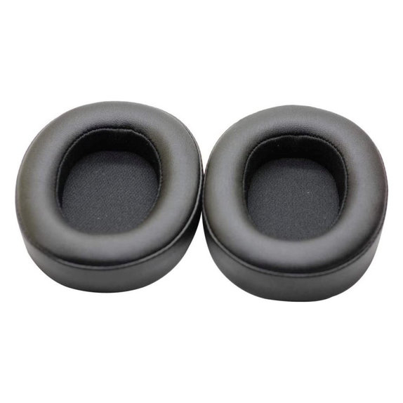 Náhradné Náušníky pre JBL Synchros E55BT, Pamäťová pena + PU Koža, Čierne, 1 pár