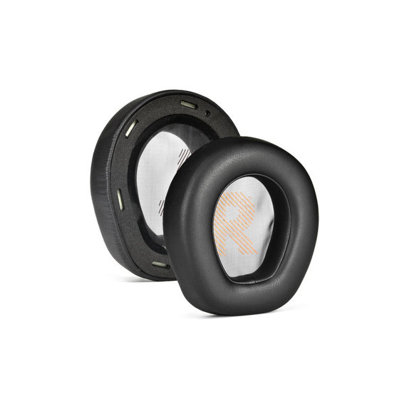 Náhradné Náušníky pre JBL Quantum Q200, Q300, Pamäťová pena + PU Koža, Čierne, 1 pár