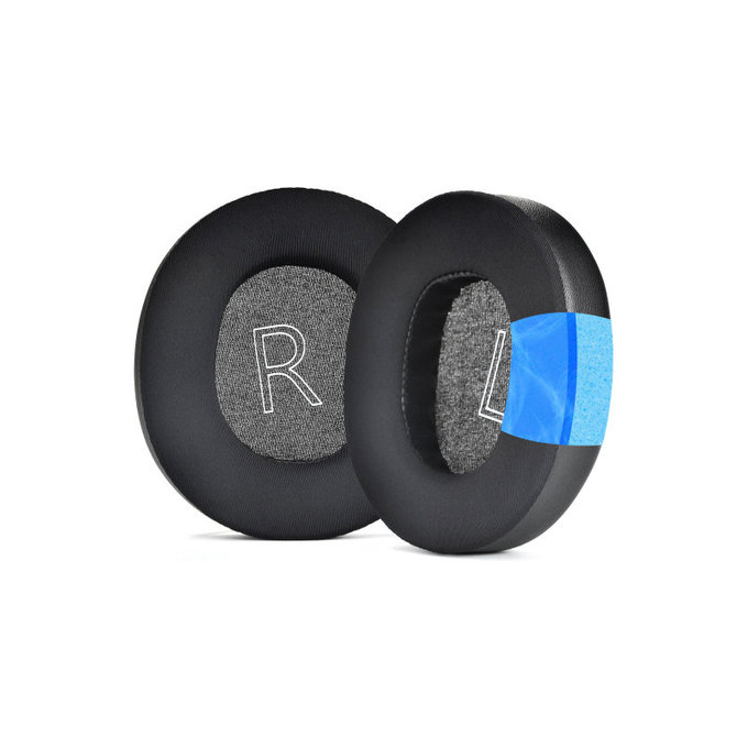Náhradné Náušníky pre Microsoft Xbox Series, Pamäťová Pena + PU Koža + Textil, Čierne, Chladivý Gél, 1 pár