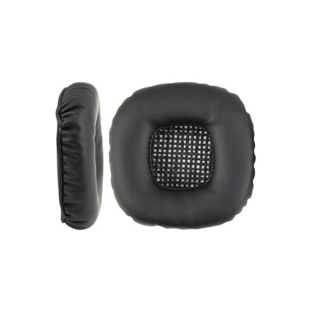 Náhradné Náušníky pre Marshall Major V, Pamäťová pena + Koža, Čierne, 1 pár