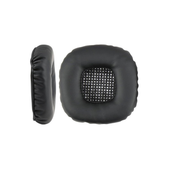 Náhradné Náušníky pre Marshall Major V, Pamäťová pena + Koža, Čierne, 1 pár