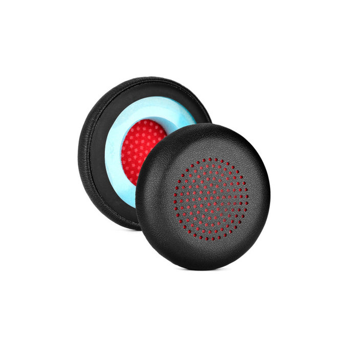 Náhradné Náušníky pre Plantronics Voyager Focus UC, PU Koža, Čierne, 1 pár