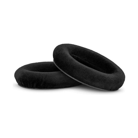 Náhradné Náušníky pre Sennheiser HD545, HD600, HD650, Pamäťová pena + Textil, Čierne, 1 pár