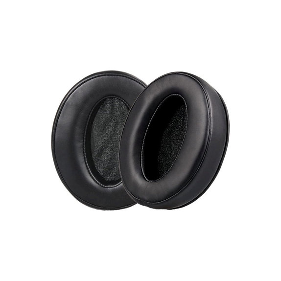 Náhradné Náušníky pre Sennheiser HD4.50, HD450, Pamäťová pena + Koža, Čierne, 1 pár