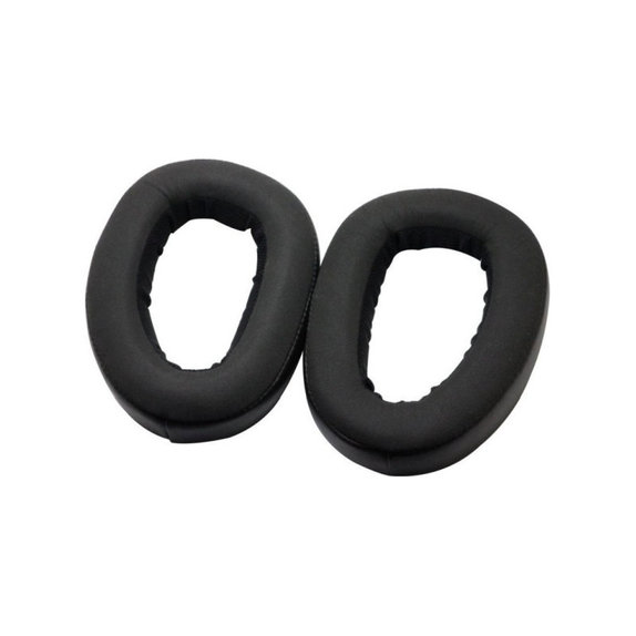 Náhradné Náušníky pre Sennheiser GSP500, GSP600, Pamäťová pena + PU Koža, Čierne, 1 pár