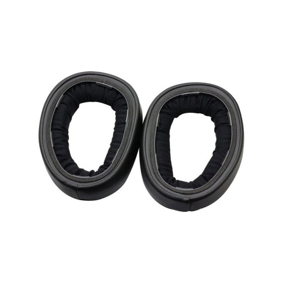 Náhradné Náušníky pre Sennheiser GSP500, GSP600, Pamäťová pena + PU Koža, Čierne, 1 pár