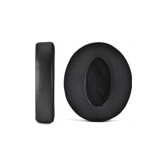 Náhradné Náušníky pre Sennheiser HD4.50, Pamäťová pena + Textil + Koža, Čierne, Chladivý Gél, 1 pár