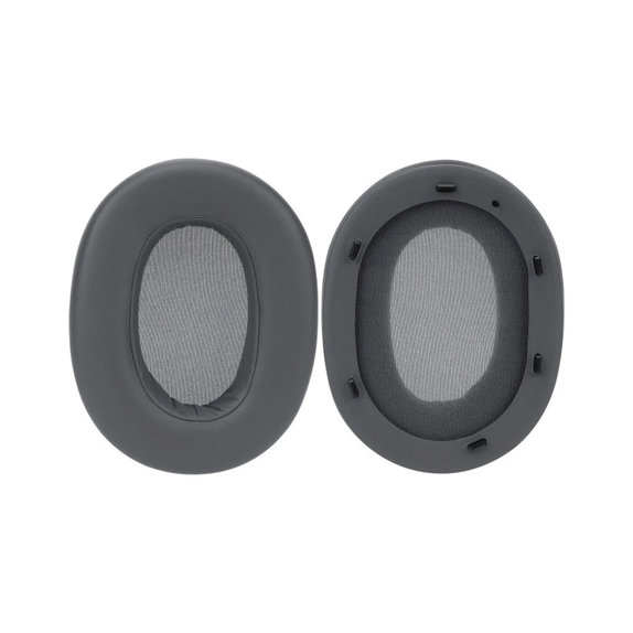 Náhradné Náušníky pre Sony ULT Wear, Pena + Koža, Čierne, 1 pár