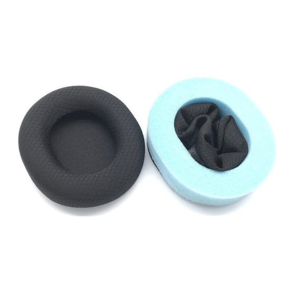 Náhradné Náušníky pre Steelseries Arctics 1, 3, 5, 7, 9 Pro, Pamäťová pena + Textil, Čierne, 1 pár