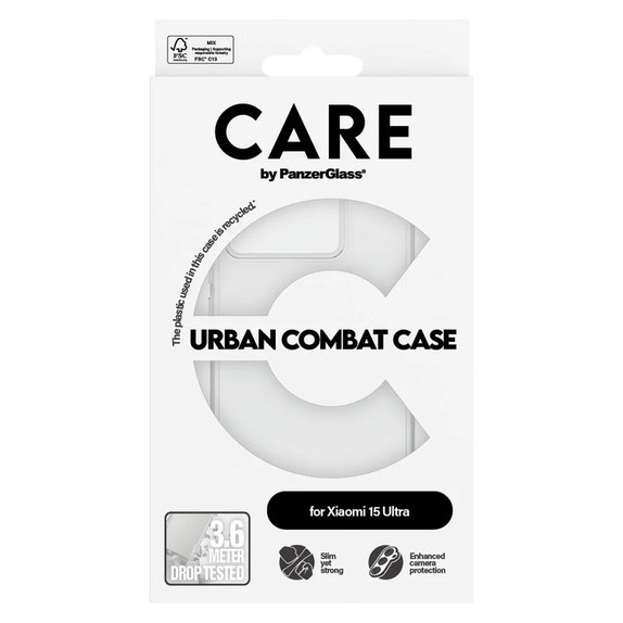 Puzdro Urban Combat pre Xiaomi 15 Ultra, Transparentná, PanzerGlass