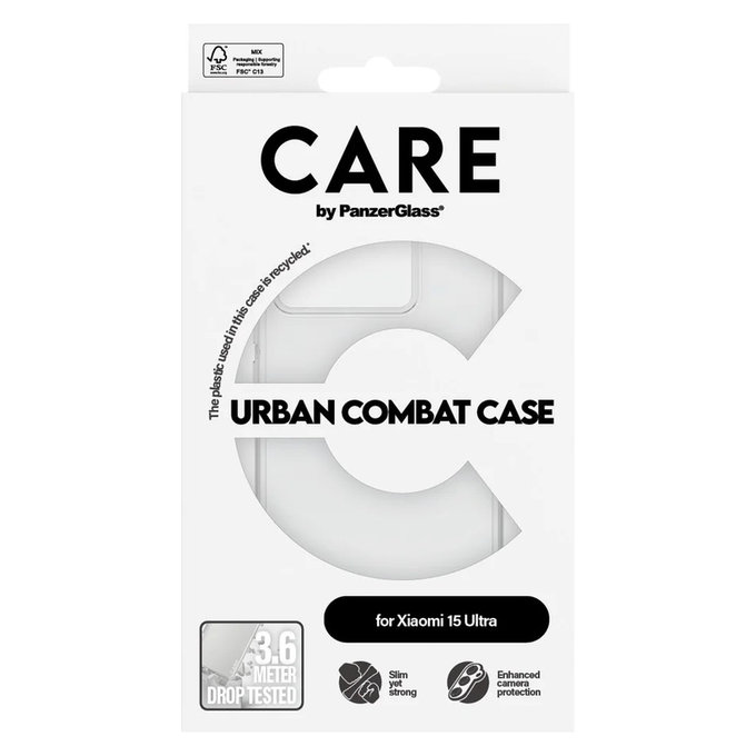 Puzdro Urban Combat pre Xiaomi 15 Ultra, Transparentná, PanzerGlass