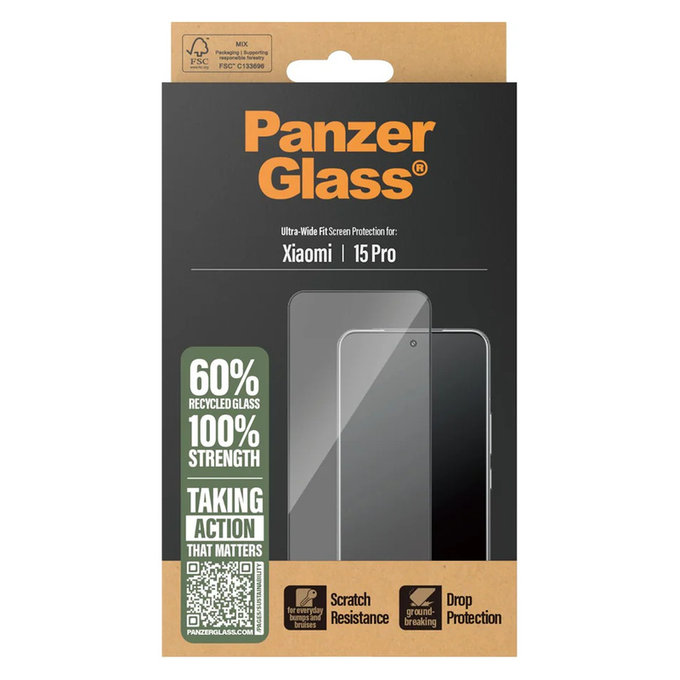 Tvrdené sklo UWF pre Xiaomi 15 Pro, Čierna, PanzerGlass