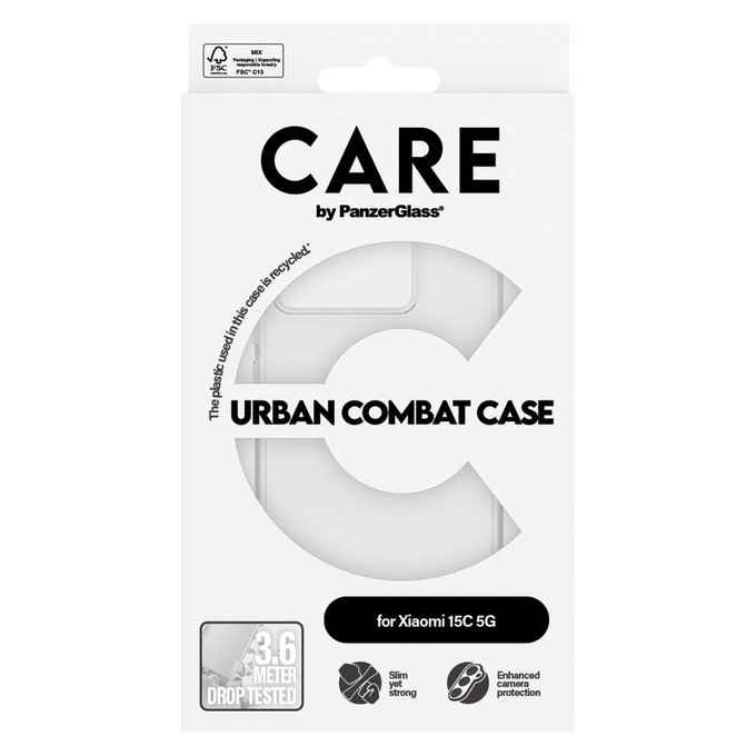 Puzdro Urban Combat pre Xiaomi 15C 5G, Transparentná, PanzerGlass