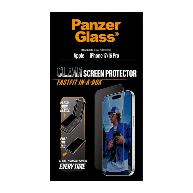 Tvrdené sklo UWF s aplikátorom pre Samsung A17/A17 5G, Číra, PanzerGlass