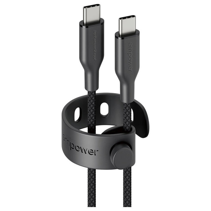 Kábel USB-C, 60 W, Racing, 1,2 m, Vesmírna čierna, empower