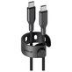 Kábel USB-C, 60 W, Racing, 1,2 m, Vesmírna čierna, empower