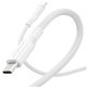 Kábel USB-C, 60 W, Racing, 1,2 m, striebornobiela, empower