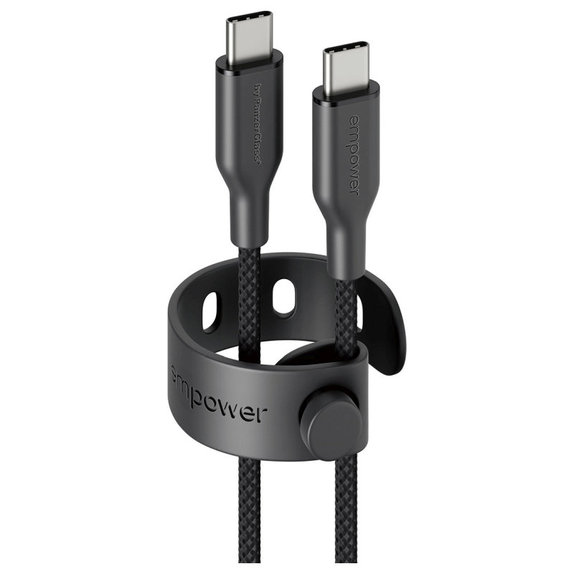 Kábel USB-C, 60 W, Racing, 2 m, Vesmírna čierna, empower