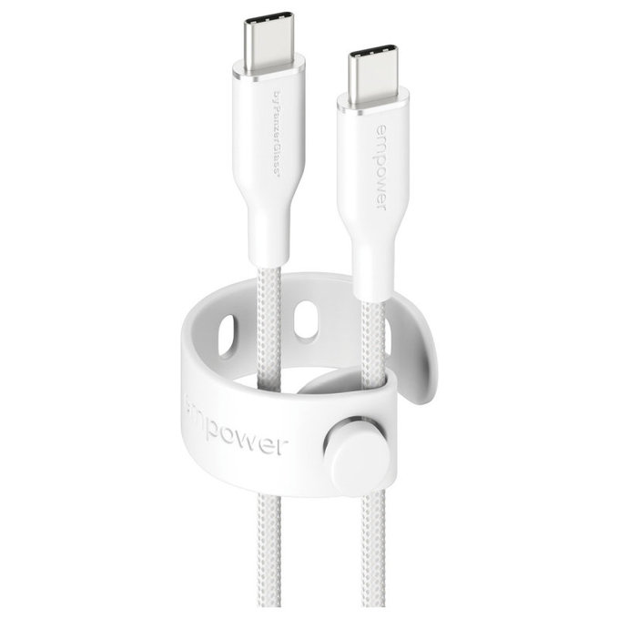 Kábel USB-C, 60 W, Racing, 2 m, Striebornobiela, empower