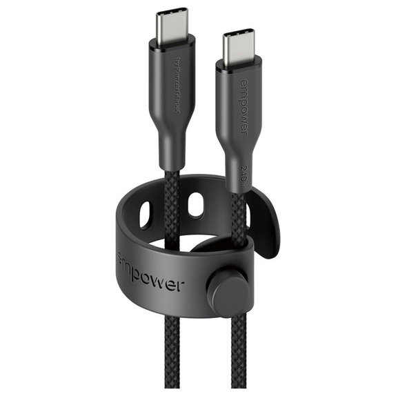 Kábel USB-C, 240 W, Racing, 1,2 m, Vesmírna čierna, empower