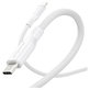 Kábel USB-C, 240 W, Racing, 1,2 m, striebornobiela, empower