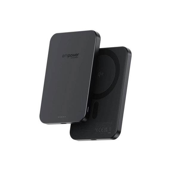 Bezdrôtová PowerBank 5000 mAh 20 W, kompatibilná s MagSafe, Qi2/USB-C, Vesmírna čierna, empower