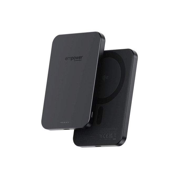 Bezdrôtová PowerBank 5000 mAh 20 W, kompatibilná s MagSafe, Qi2/USB-C, Vesmírna čierna, empower